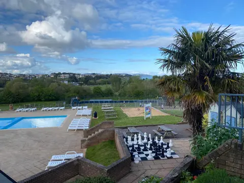 Caravan on luxury Devon holiday park