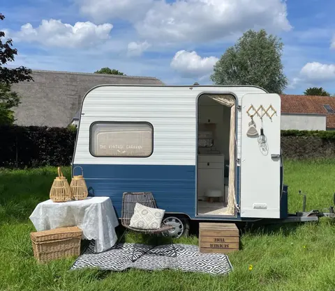Retro caravan Sweet Blue