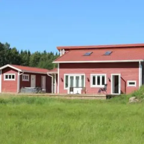 Høystandard feriehytte, Utendørs boblebad, sauna