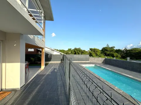 Le Saphir - Vue piscine, Terrasse, Destreland