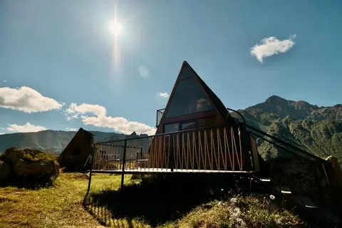 Outside Kazbegi Cabin 2