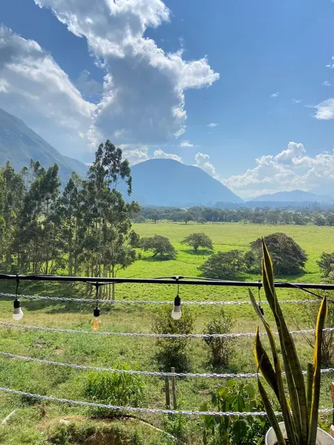 Cabaña1 con hermosa vista al valle