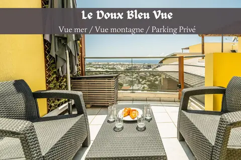Le Doux Bleu Vue - Vue mer, montagne & terrasse
