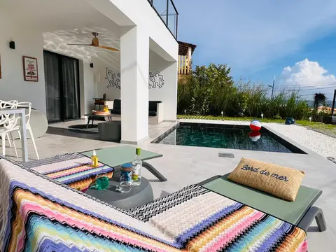 Le BÔ Diamant Garden - appartement standing avec jardin, piscine et vue mer