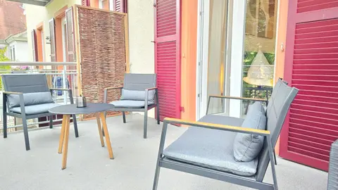 Design-Apartment I Basel 10 km I Boxspring I Balkon I Parkplatz