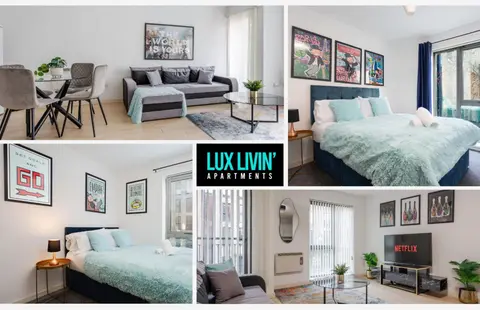Lux Livin' Apartments - Luxury 2 bed Apartment City Centre FREE Parking