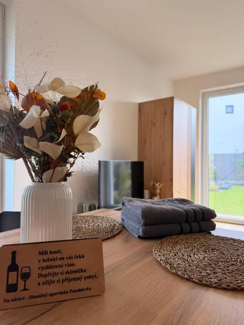 Slunečný apartmán s předzáhradkou Pasohlávky
