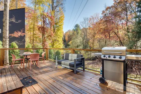 4 Mi to Dtwn Brevard: Modern Pisgah Forest Getaway