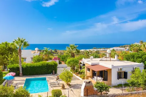 Villa Eleni Large Private Pool Walk to Beach Sea Views A C Wifi Car Not Required Eco-friendly - 1840