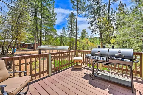 Near Hiking Trails: Woodsy Pine Cabin w/ Fire Pit