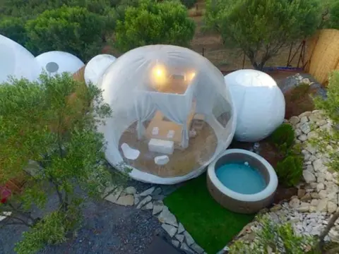 bubble tents Halkidiki