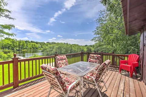 Lakefront Tomahawk Cabin w/ Boat Dock & Deck