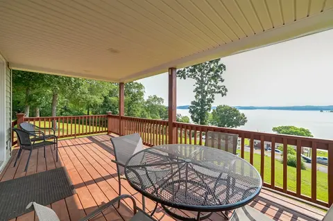 Deck & Water View: Cozy Kentucky Lake Getaway