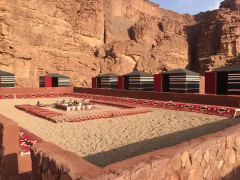 Wadi rum open view camp