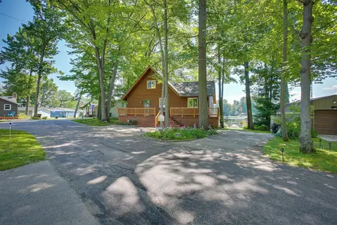 Sauna + Fireplaces! Lakefront Cadillac Retreat