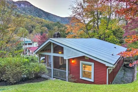 Mtn Views + Fire Pit: Serene Chimney Rock Abode