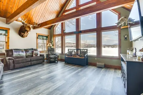 Lakefront New Hampshire Hideaway w/ Deck & Views