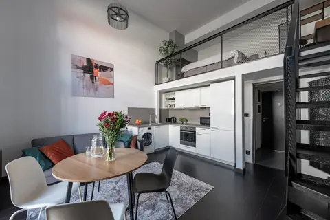 Comfy loft with balcony