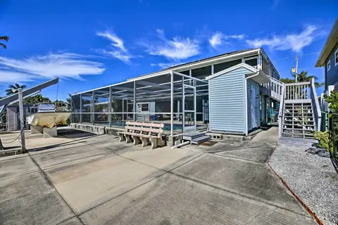 Private Pool & Deck: Canalfront St James City Home