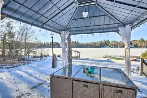 New Hampshire Home w/ Private Beach, Dock & Rafts!