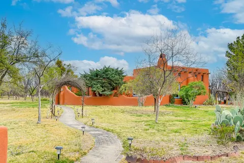 Las Cruces Santa Fe-style Adobe Home on 6 Acres!