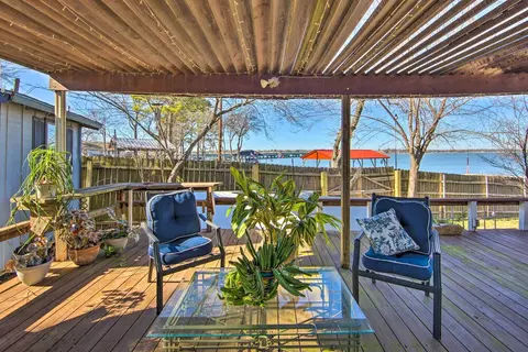 Water Views + Deck: Gun Barrel City Cottage!