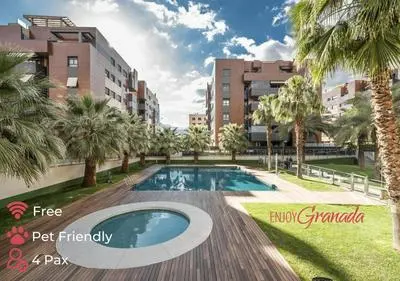 EnjoyGranada EMIR 3F - POOL, GYM & Free Parking