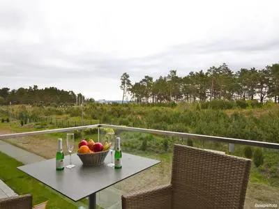 Dünenresidenz Prora - Ferienwohnung mit Meerblick, 2 Schlafzimmern und Balkon NP-115