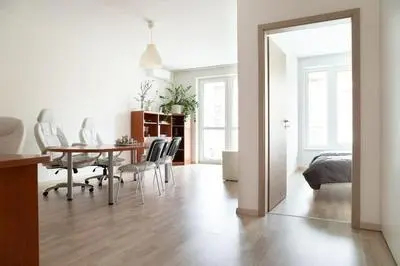 Boho style apartment with garage and large terrace