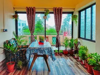 ac room with kitchen and Terrace
