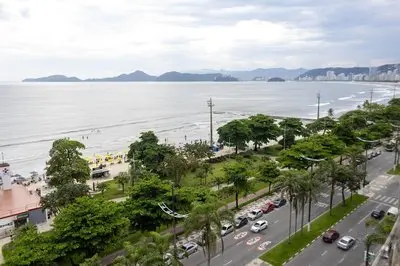 Apto Confort vel com Linda Vista Frente Para o mar