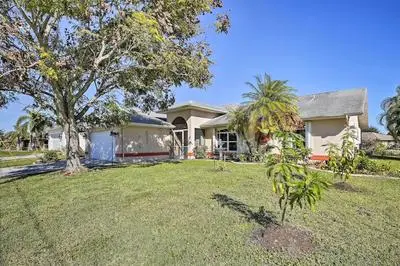 Canal-view Home w/ Lanai in Cape Coral!