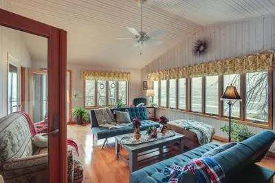 Hot Tub + Fireplace: Cozy Home on Howard Lake!