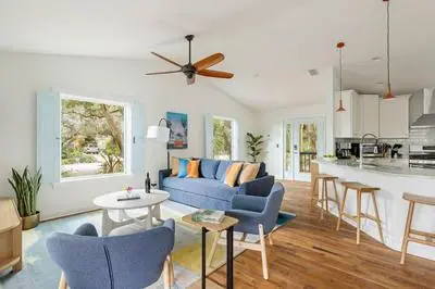 Haven Grove Beach Bungalow w Hot Tub Game Room Blocks From the Water