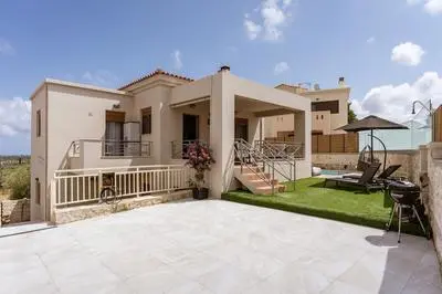 Villa Ismini 3 Bedrooms With Pool , sea View and E-car Charger