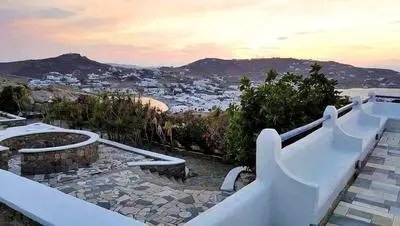 Complex of Cycladic traditional houses