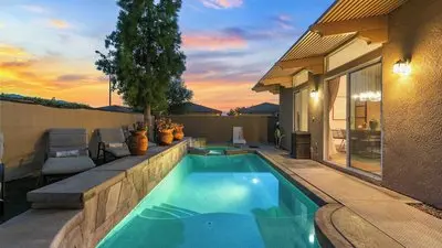 Designer Desert Oasis w/ Pool, Hot Tub, Outdoor Lounge The Riley by Avantstay